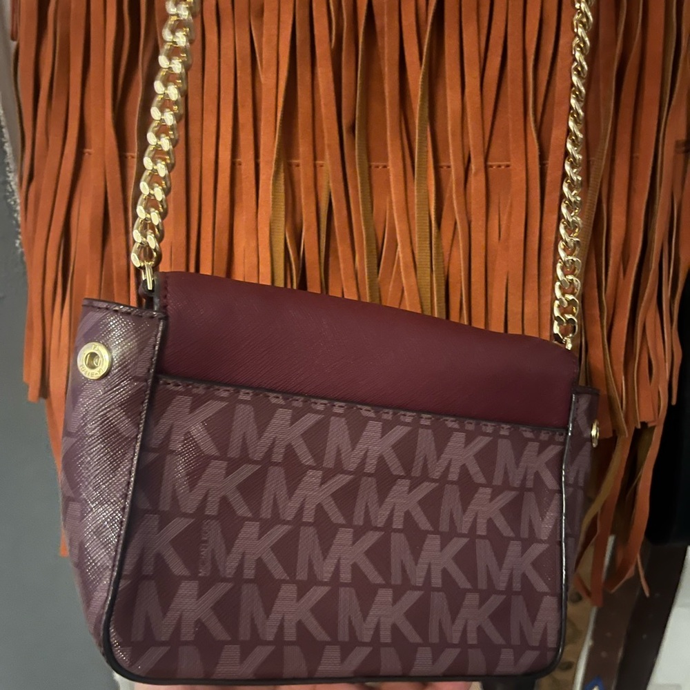 Michael Kors Burgundy Crossbody Bag - Picture 2 of 4